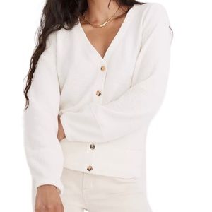 Madewell | Sweaters | Madewell Pieced Sleeve Cardigan Nwt | Poshmark